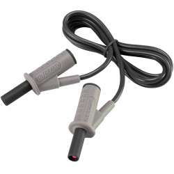 VOLTCRAFT VC8063375 Safety test lead Banana jack 4mm1.00 m; Black; MSB-5010 A