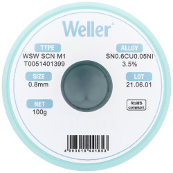 WSW SCN M1 drut lutowniczy 0,8mm 100g