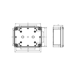 Schneider Electric NSYTBS1176 Wall Mount enclosure ABS grey-white 5 pcs