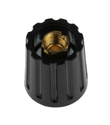 Pokrętło potencjometru oś: 6mm średnica: 14.7mm Czarny RS PRO