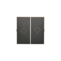 Simon 54 Klawisze do mechanizmu SZP1WM czarny mat DKZP1W/49