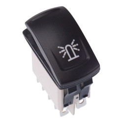 KR46CAKDDG22NXXXX29 Beacon Latching Red 12V LED Auto Rocker Switch DPDT IP68 APEM
