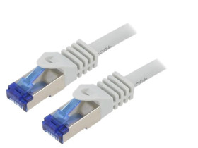 C6A072S Patch cord S/FTP 6a linka Cu LSZH szary 5m 26AWG -20...75C
