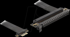 81505 Riser Card PCI Express 3.0 x1 male to x16 slot with cable 30 cm