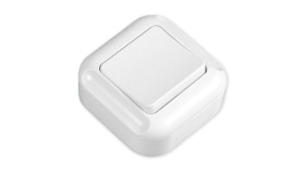 Turkus Łącznik Pojedynczy Natynkowy Biały Wnt-1Tb