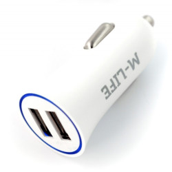 Ładowarka / zasilacz samochodowy M-life 5V/2,1A 2 x USB