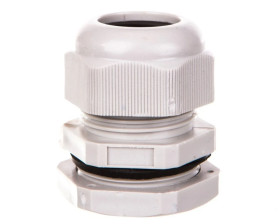 Dławnica kablowa M32x1,5 IP68 poliamidowa jasnoszara EM4732M