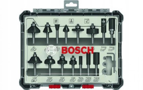 ZESTAW FREZÓW 15 SZT. UCHWYT 8MM