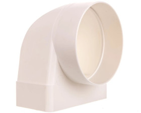 Kolanko łączniowe z łącznikiem wewnętrznym100mm białe 430