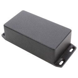 Hammond 1590NFLBK Diecast Enclosure Flanged Lid Black (121 x 66 x 40mm)