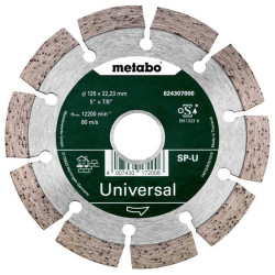 Metabo 624307000 Diamond Disc 125mm for Concrete &amp; Building 80m/s