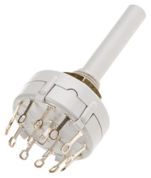 Przełącznik obrotowy, 3PST, 150 mA przy 250 V AC, 250 V dc, 250V ac, 4-położeniowy, Lorlin