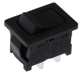 Przełącznik kołyskowy Wł.-wył. Nie 10 A SPST Czarny IP40 Marquardt