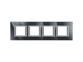 AXOLUTE Ramka 4 poczwórna prostokątna pozioma 4X2 moduły AXOLUTE antracyt HA4802M4HHS LEGRAND