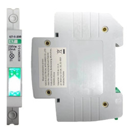 Lampka Kontrolna Sygnalizacyjna Modułowa Zielona 230V na szynę TH35 GACIA