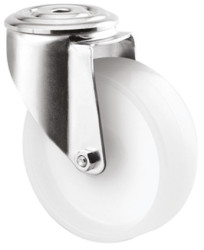 Koło samonastawne średnica kabla 125mm Trzpień Tente 150kg wysokość całkowita 155mm