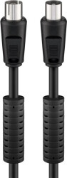 Kabel antenowy (80 dB), filtr ferrytowy, podwójne ekranowanie - Długość kabla 2.5 m