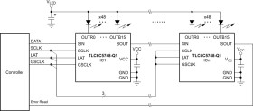 48-channel, 16-bit, PWM LED driver with internal current settings