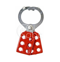 Stalowa blokada LOTO, klamrowa z zawieszką, 105719