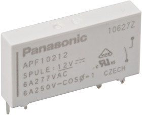 Przekaźnik mocy 12V dc SPST Panasonic 170mW, montaż PCB 847Ω Otwór przezierny