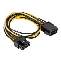 Adapter z kablem Akyga AK-CA-82 PCI-E 6+2 pin (m) / PCI-E 8 pin (m) 40cm