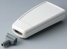 ABS enclosure, (L x W x H) 96 x 47 x 24 mm, gray white (RAL 9002), IP40, A9066127