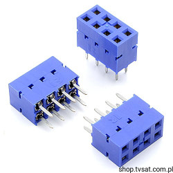 76342-304 Socket 2 x 4 Pin THT BERG