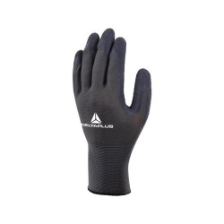 Rękawice dziane rozmiar 10 czarne poliester/lateks 100437 Delta Plus Polska
