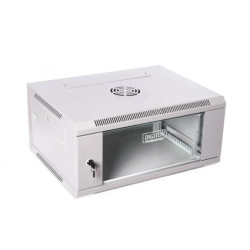 Szafa krosowa wisząca niedzielona 19 cali DIGITUS 4U 600x279x450 szara DN-W19 04U/450