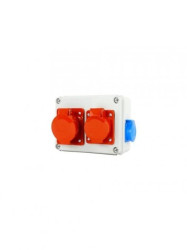 Rozdzielnica siłowa n/t 1x16A 5P 1x32A 5P 2x230V 154x195x77 mm NBOX19.4