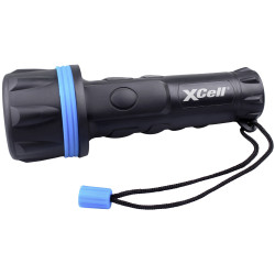 XCell 149402 Torch Rubber 2D LED Monochrome 50 lm 12 h Battery-Powered