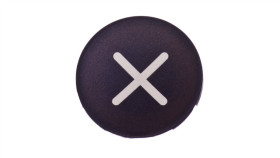 Wkładka Przycisku 22Mm Płaska Czarna Z Symbolem Zwiekszanie M22-Xd-S-X4 218170