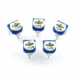 Potencjometr montażowy leżący 500kΩ - 5szt.