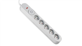 Listwa Zasilająca Z Układem Przeciwprzepięciowym,1,5M 5 Gniazd, Włącznik...