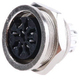 Gniazdo Din 8 -pinowe Żeński Montaż na panelu 100 V AC