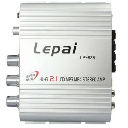 Lepy Lepai LP-838 Super Bass Hi-Fi 2.1 Stereo Amplifier For AMP PC Car Home Play