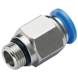 TruComponents 656521 Straight piece PC8-G02 Pipe &#xD8;: 8 mm Thread: G1/4&quot; 1pc