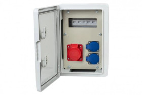 Rozdzielnica budowlana RB-250 8M - gniazda 32A 5p, 2x230V, /8 modułów/