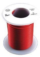 AWG18PTFE-30R Drut w izolacji teflonowej PTFE, średnica: 1.024 mm czerwony, rolka 30.5m (100ft)