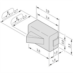 Mikroprzełącznik nVent SCHROFF 20849235 20849235, 1 szt.