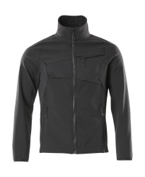 Kurtka typu softshell, L, Poliester, Czarny