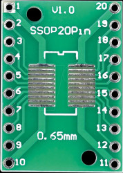 SMA-SOP20 Developer boards - SMD breakout adapter, SOP20 / SSOP20 / TSSOP2