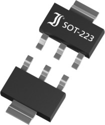 Bipolar junction transistor, NPN, 1000 mA, 60 V, SMD, SOT-223, BCP55-10