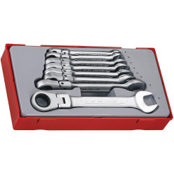 Teng TT6508RF Flexible Ratchet Spanner Set, 8 Piece