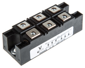 Moduł prostownika mostkowego Trójfazowy 160A 1200V Połączenie silikonowe INT-A-PAK