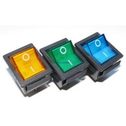 przełącznik klaw. IRS201-1B3D 12V, DPST, ON-OFF kolory