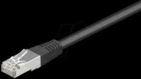 5.0 m Cat5e cable, black, RJ45 network cable