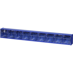 Allit 464450 VarioPlus Box Organiser 9 Blue Transparent Removable Pour