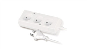 Przedłużacz 3-Gniazda B/U 10A 1,5M /Omy 2X1/ Biały Ps-360 T-105300