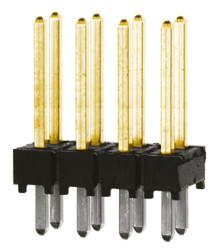 Złącze szpilkowe 8-pinowe TSW raster: 2.54 mm Prosty 2-rzędowe Samtec Otwór przelotowy 550 V Bez osłony